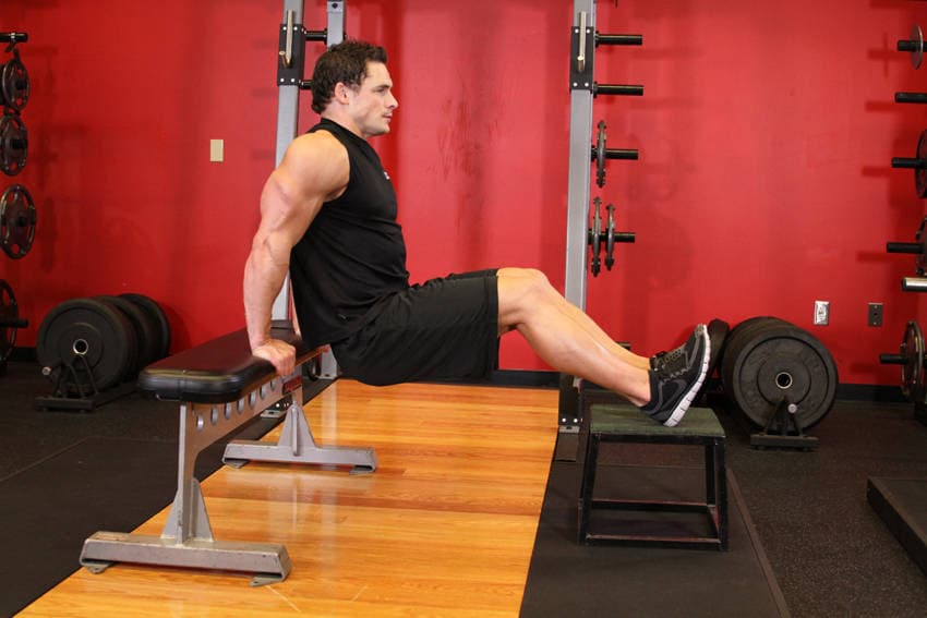Bench or chair dips: Top