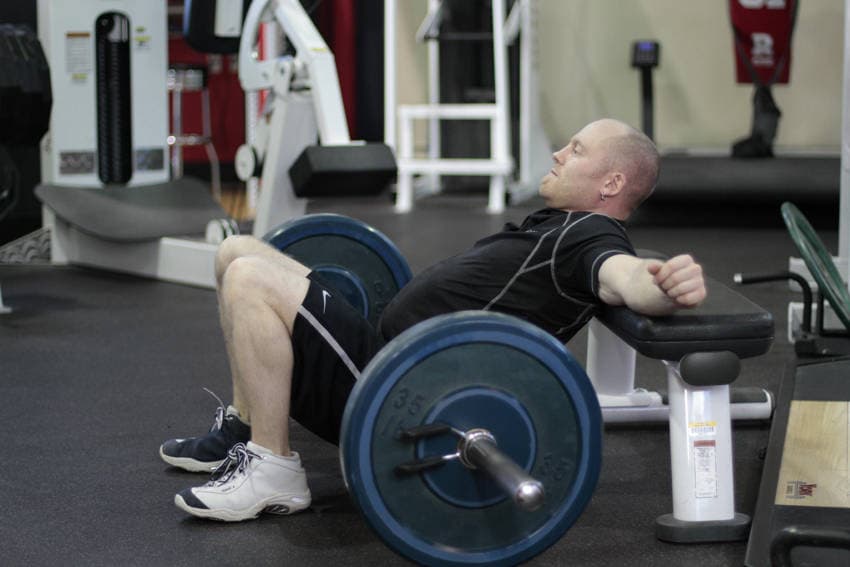 Hip thrust: Bottom