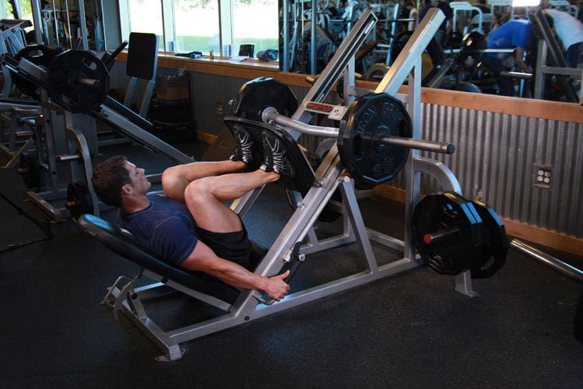 Leg press: Bottom