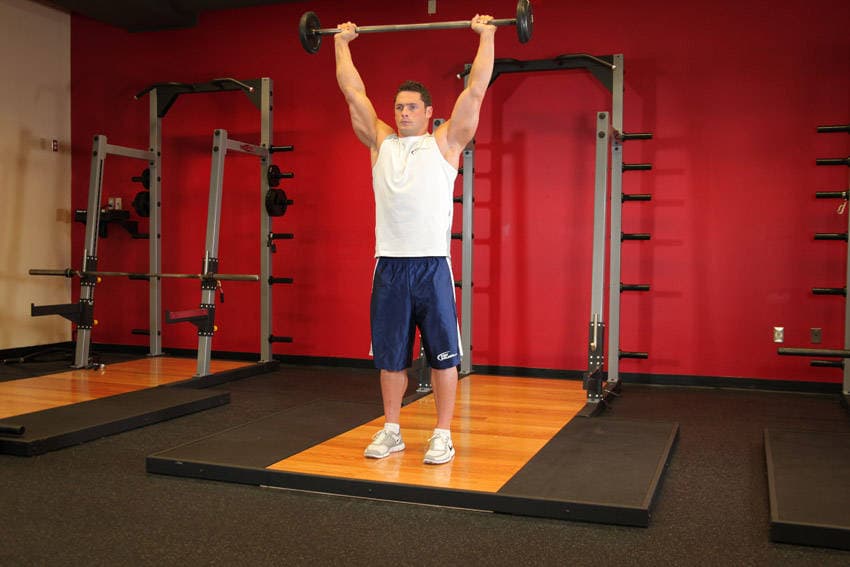 Overhead press: Arms overhead